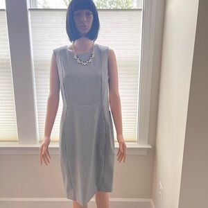 Calvin Klein Gray Sleeveless Sheath Dress